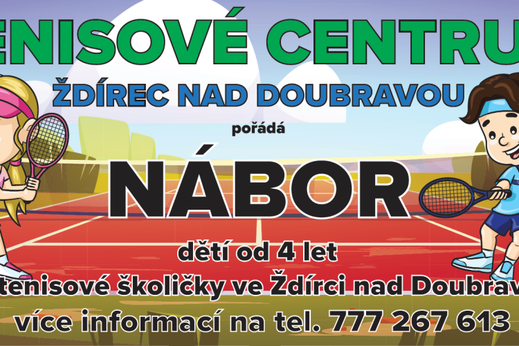 Nábor do tenisové školičky ve Ždírci nad Doubravou