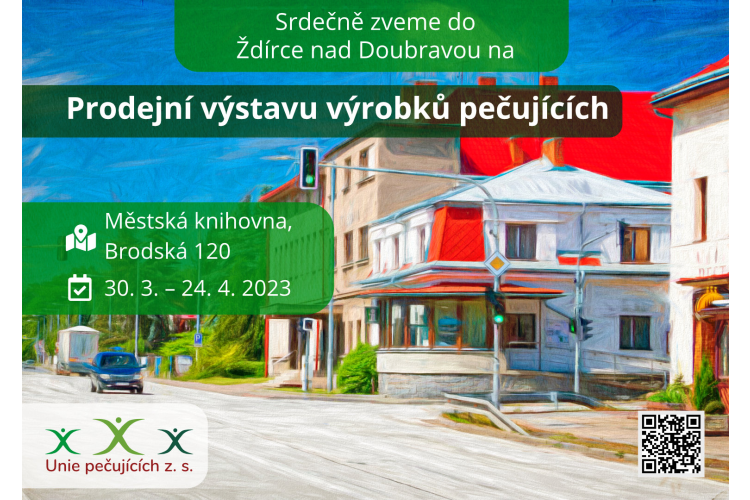 Prodejní výstava výrobků pečujících v městské knihovně