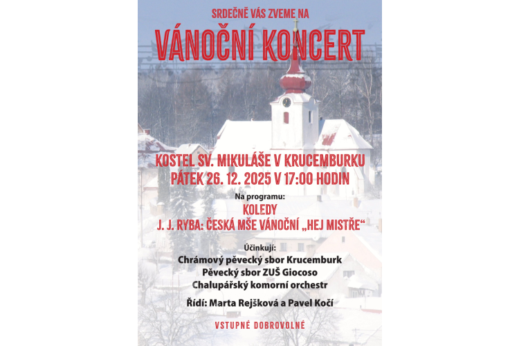 Vánoční koncert v Krucemburku