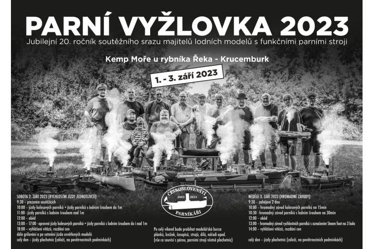 Pozvánka na Řeku na jubilejní 20. ročník soutěžního srazu majitelů lodních modelů