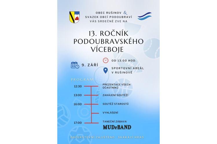 13. ročník Podoubravského víceboje v Rušinově