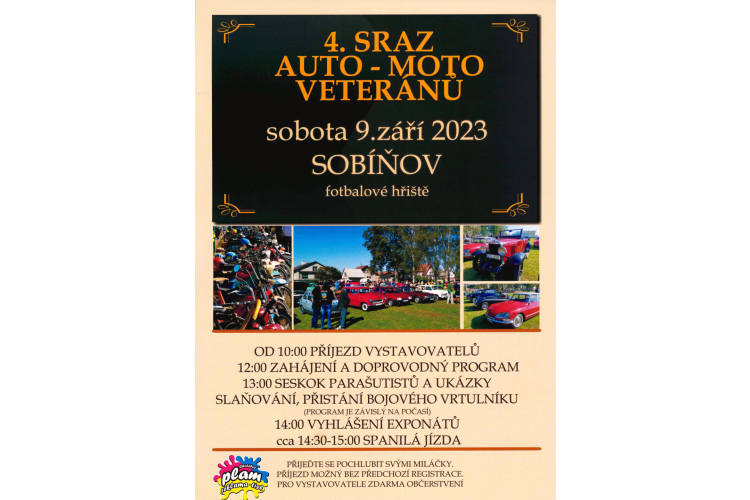 4. sraz auto-moto veteránů v Sobíňově
