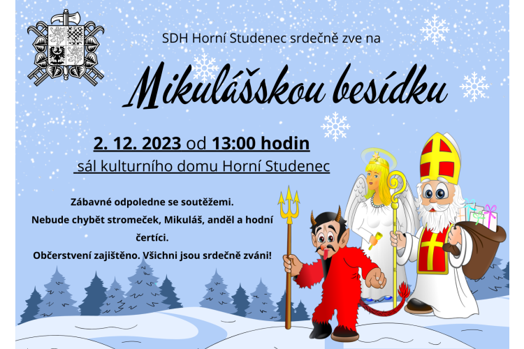 Mikulášská besídka v Horním Studenci