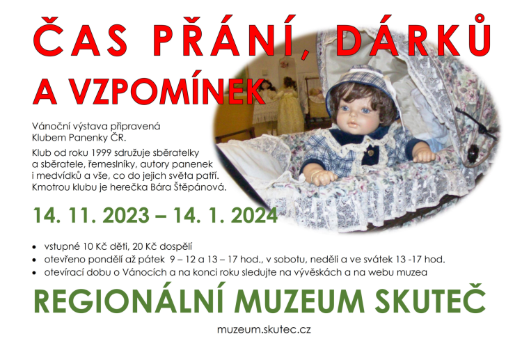 Výstava Čas přání, dárků a vzpomínek ve Skutči
