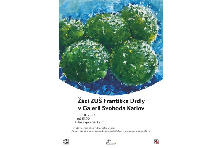 Žáci ZUŠ Františka Drdly v Galerii Svoboda Karlov