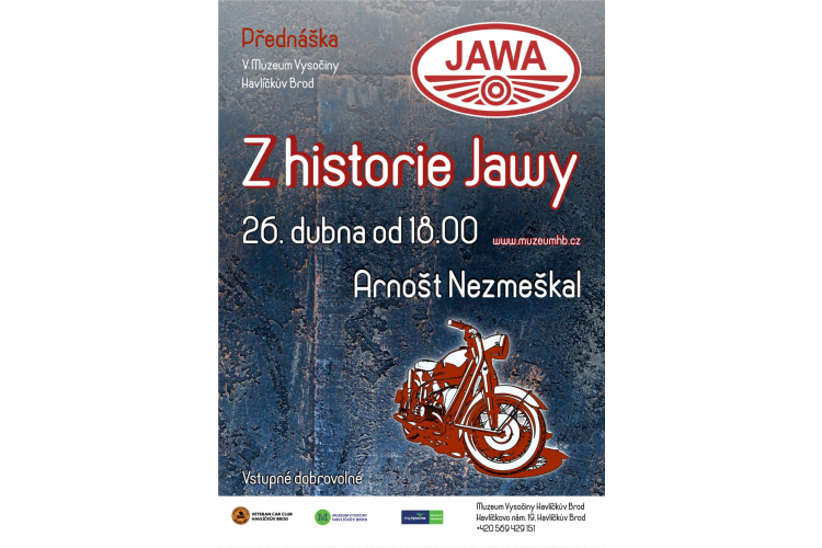 Přednáška Arnošta Nezmeškala na téma Z historie JAWY