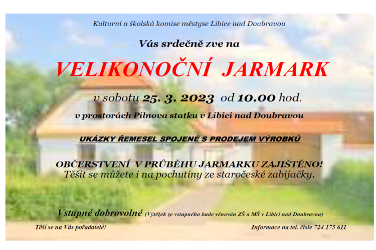 Velikonoční jarmark v Libici nad Doubravou