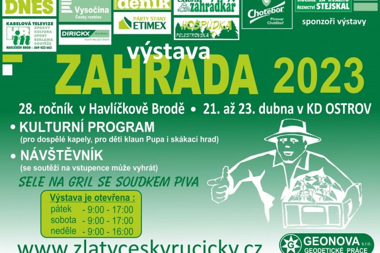 28. ročník výstavy ZAHRADA v Havlíčkově Brodě