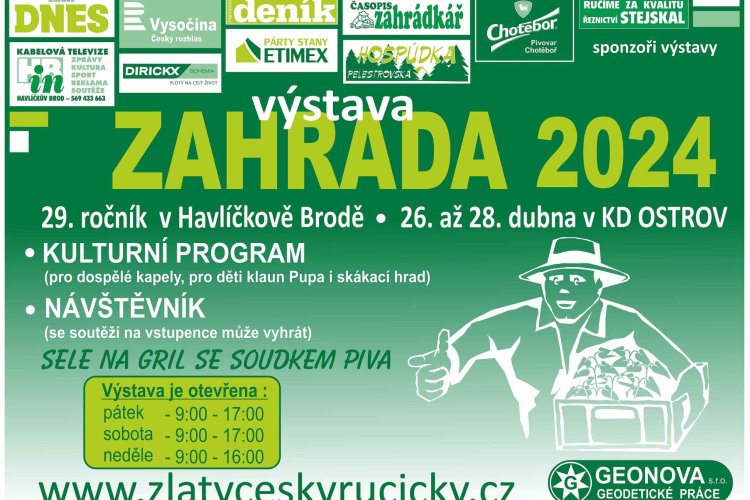 29. ročník výstavy ZAHRADA v Havlíčkově Brodě