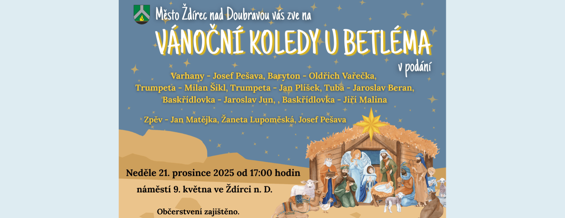 Vánoční koledy u betléma