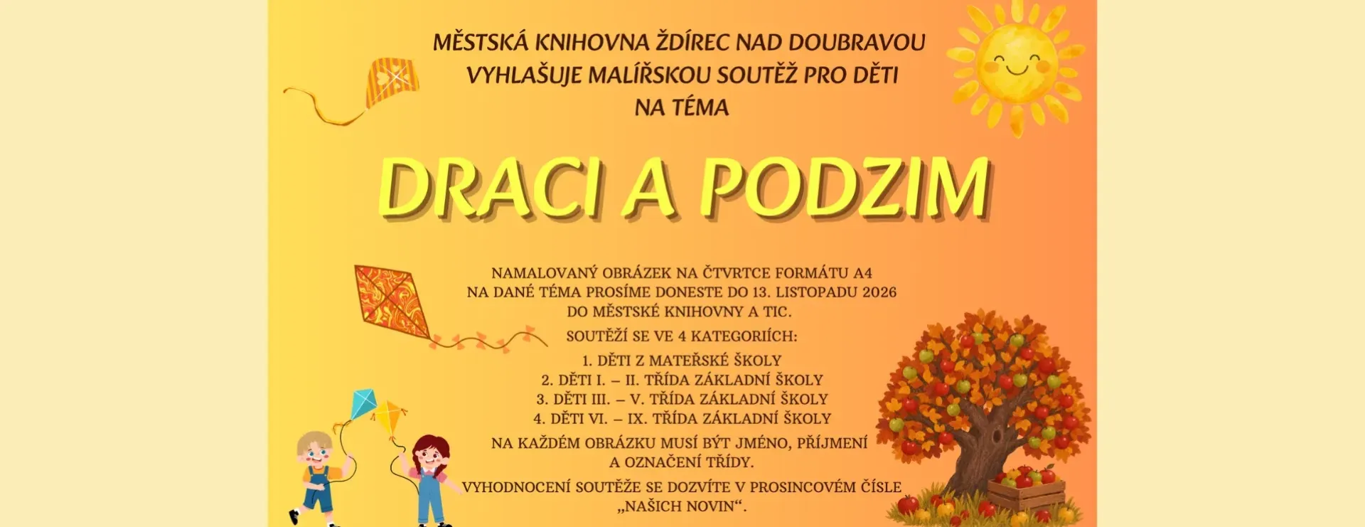 Malířská soutěž Draci a podzim