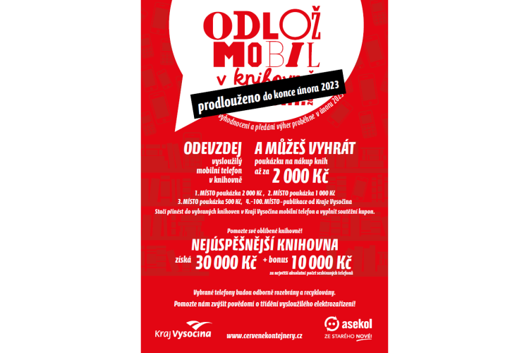 Odlož mobil v knihovně - prodlouženo do konce února